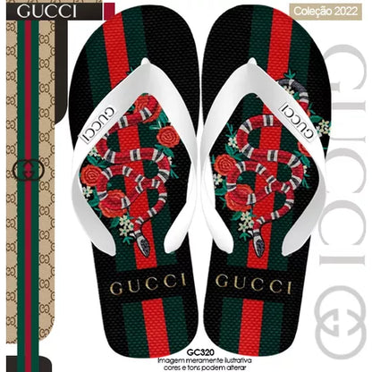 Chinelo De Dedo Lançamento Chinelo Estampado Luis Viton Gucci Versace