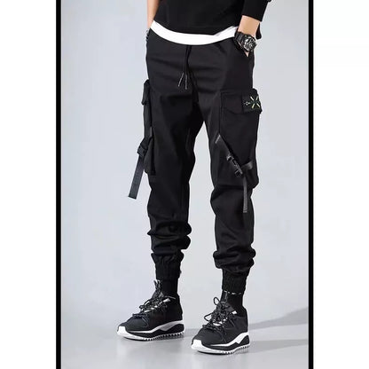 Calça Cargo Feminina Masculina Preta + Conjunto Masculino Com Camiseta Manga Curta E Estilo Hip Hop