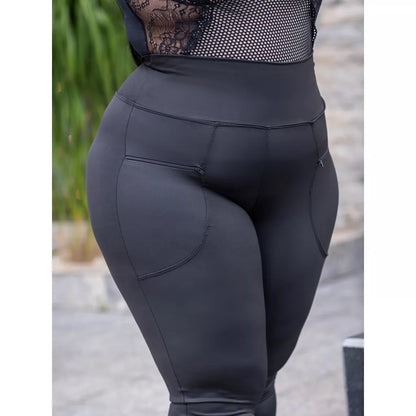 Calça Legging Plus Size Feminina Cintura Alta Grossa Fitness e Casual GG ao G4