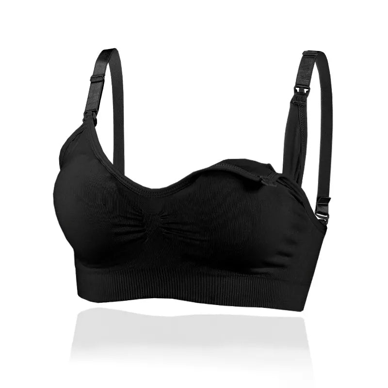 Sutiã De Amamentação Anti-Flacidez Para Mulheres Grávidas, Sem Aro De Aço Com Botão Frontal / Sutiã Para Amamentação / Anti-Parto Plus Size