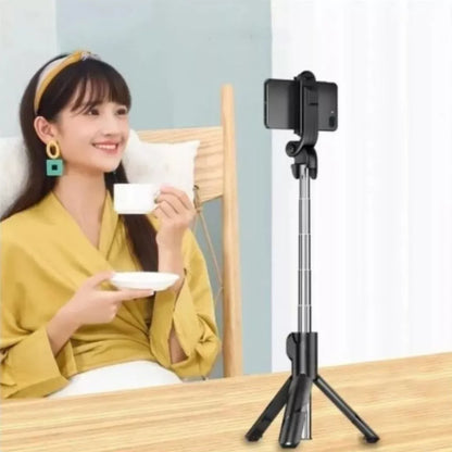 Bastão Pau de Selfie Bluetooth XT-02 Retrátil Suporte tripé para celular