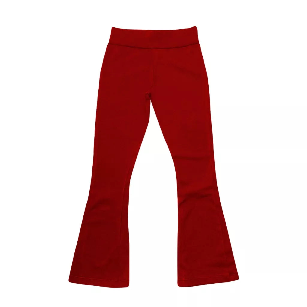 Calça Legging  flare Infantil 1 ao 14 em Cotton para Meninas - Leg flare Lisa