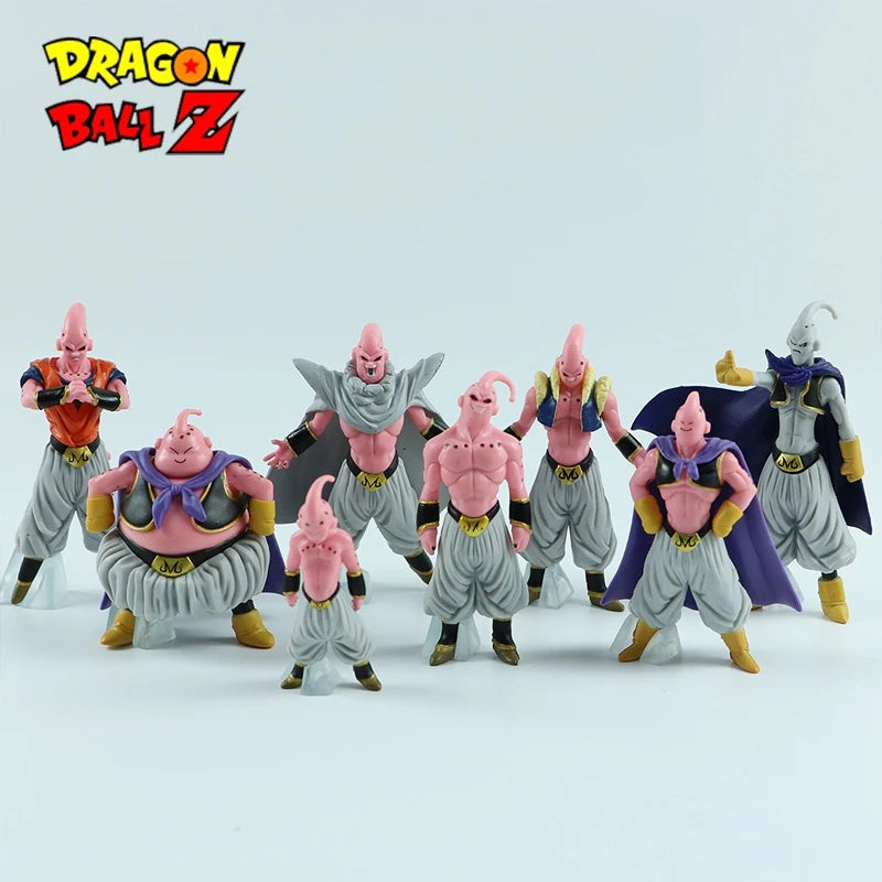 Bola De Dragão Figura Muscle Majin Buu 8pcs/Conjunto Ornamentos Modelo Boneca Anime Pvc De Ação Decoração Coleção Brinquedos Presente