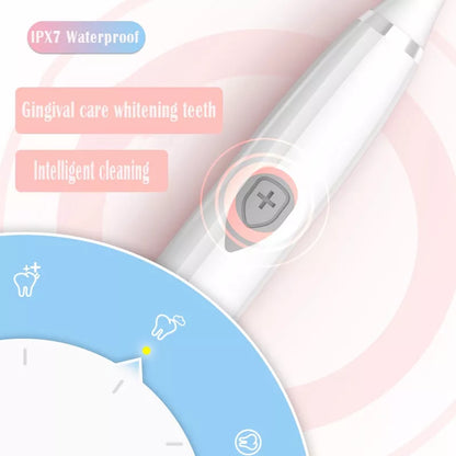 Escova De Dentes Oral Elétrica，Com 2 Cabeças De Escova Ultrassônica Automática Completa / Cuidado Oral