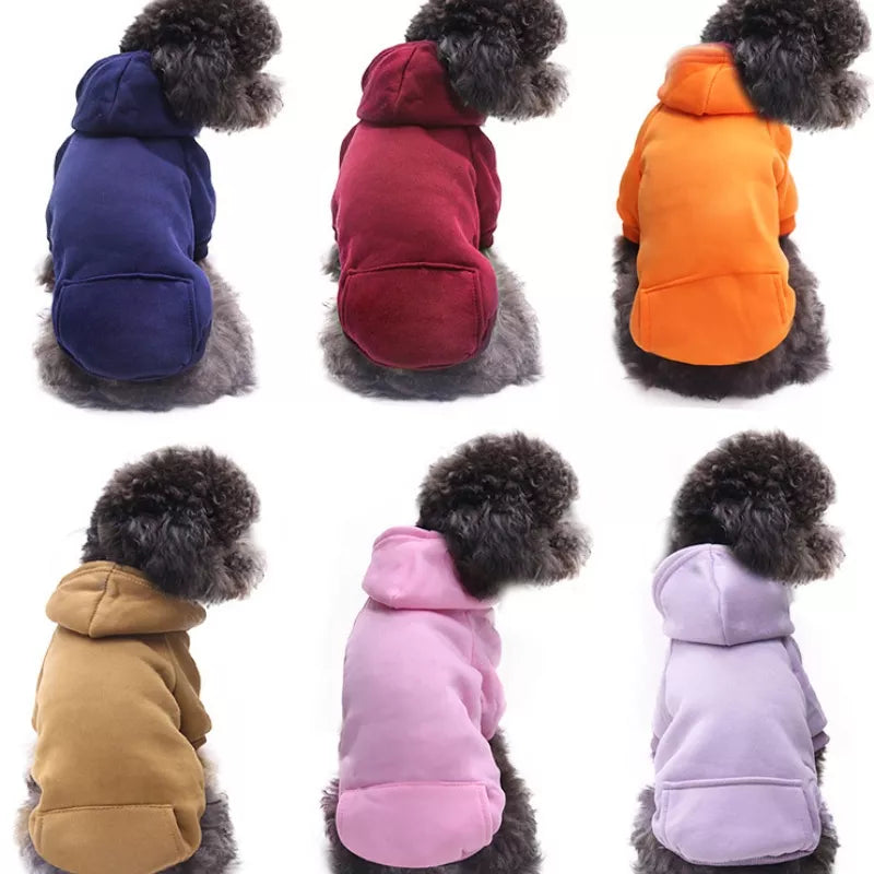 Moletom Para Cães Cor Sólida Animal De Estimação Simples