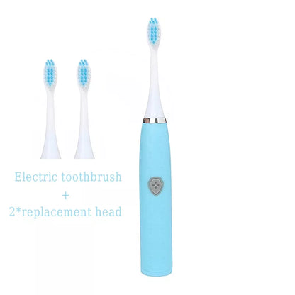 Escova De Dentes Oral Elétrica，Com 2 Cabeças De Escova Ultrassônica Automática Completa / Cuidado Oral