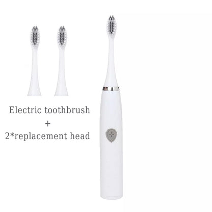 Escova De Dentes Oral Elétrica，Com 2 Cabeças De Escova Ultrassônica Automática Completa / Cuidado Oral