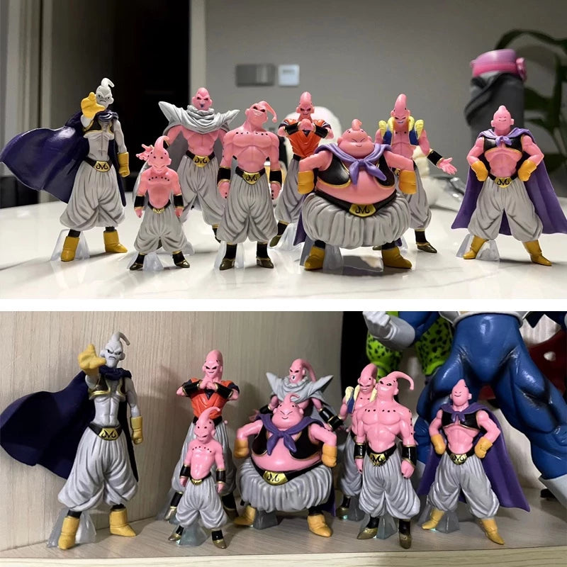 Bola De Dragão Figura Muscle Majin Buu 8pcs/Conjunto Ornamentos Modelo Boneca Anime Pvc De Ação Decoração Coleção Brinquedos Presente