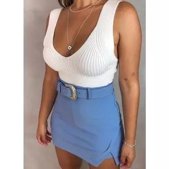 Cropped Modal Feminino Moda Tricot Cropeed Blogueira