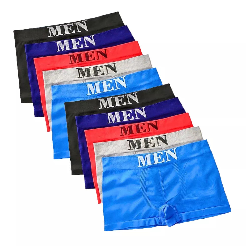 Kit 10 Cueca Box Boxer Adulto Microfibra Premium