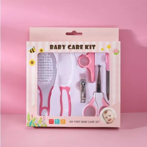 6/10 Pcs/Conjunto Recém Nascido Kit De Cuidados Com A Saúde Do Bebê Acessórios Cortador De Unha Escova De Tesoura