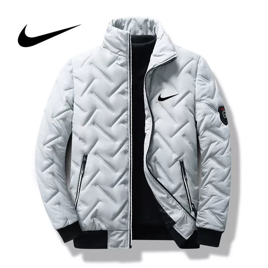 Jaqueta De Outono Para Homens De Inverno Novo Estilo Algodão Versão Coreana Da Moda Gola Curta Acolchoada Leve Baixo