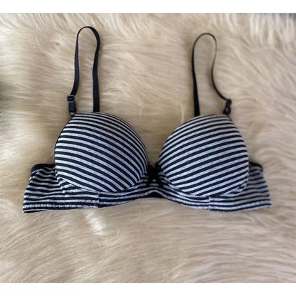 Sutiã  estampado Lingerie Básico Com Bojo Pala inteira Algodão Estampado