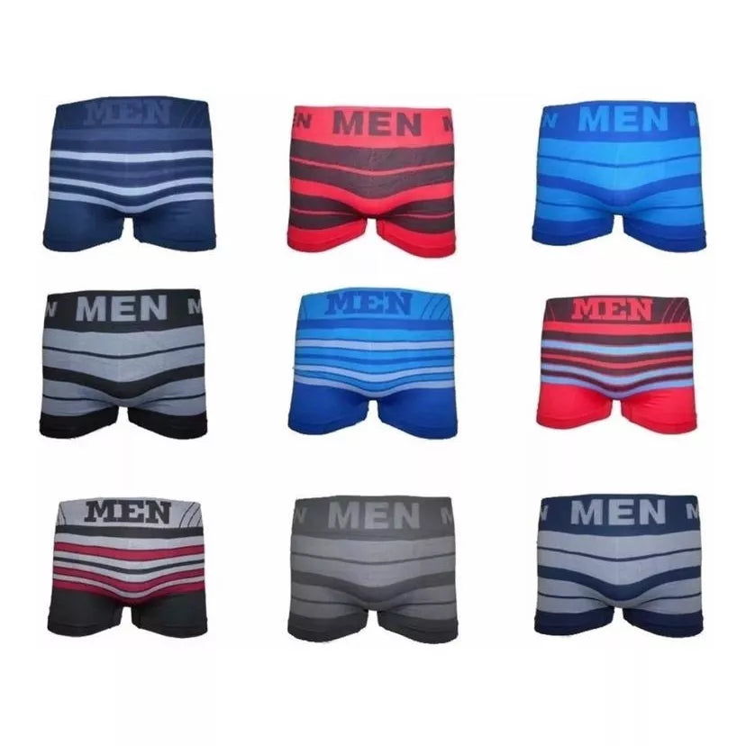 Kit 10 Cueca Box Boxer Adulto Microfibra Premium