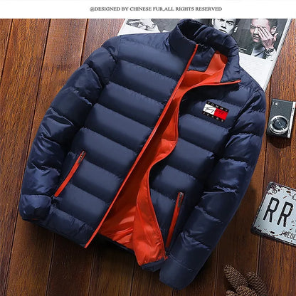 Jaqueta De Inverno Masculina 2023 Nova Casual Confortável Acolchoada Para Homens