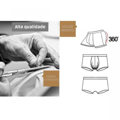 Kit 10 Cueca Box Boxer Adulto Microfibra Premium