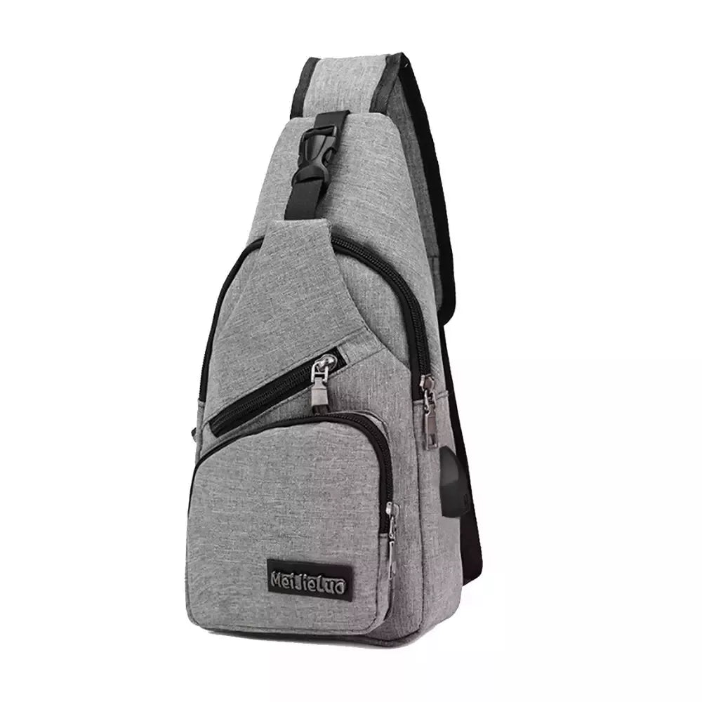 Bolsa de ombro UNISEXX anti-roubo de ombro carregador usb mensageiro
