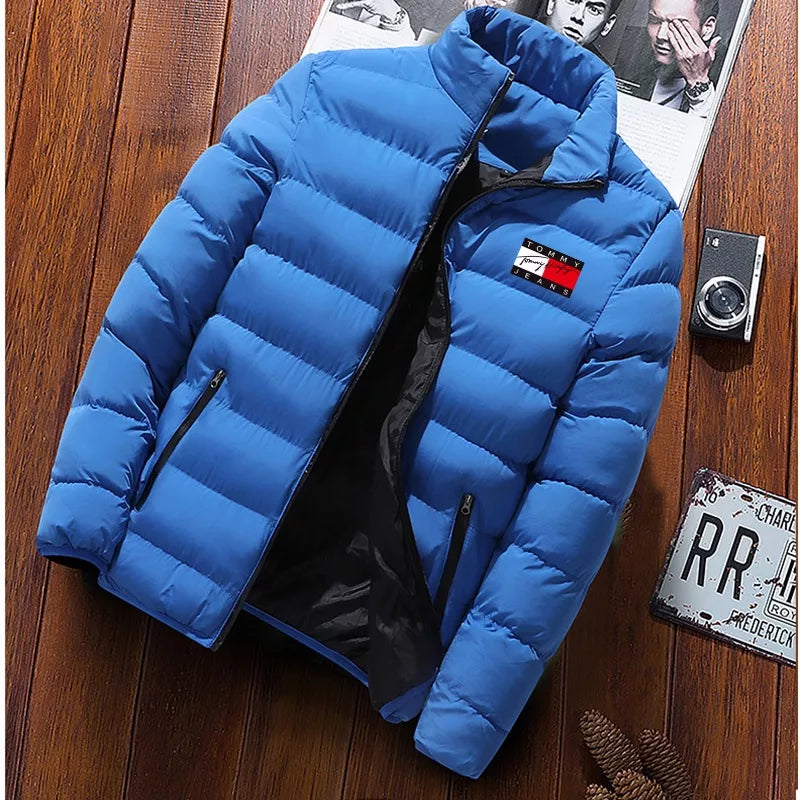 Jaqueta De Inverno Masculina 2023 Nova Casual Confortável Acolchoada Para Homens