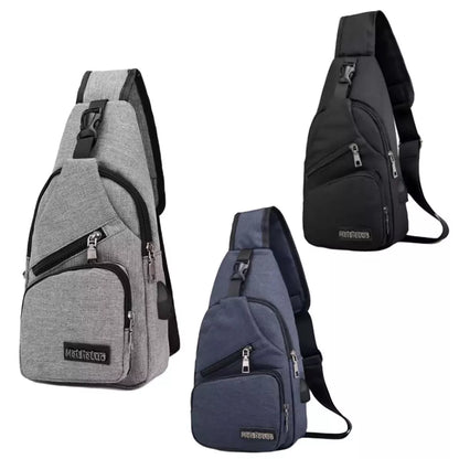 Bolsa de ombro UNISEXX anti-roubo de ombro carregador usb mensageiro
