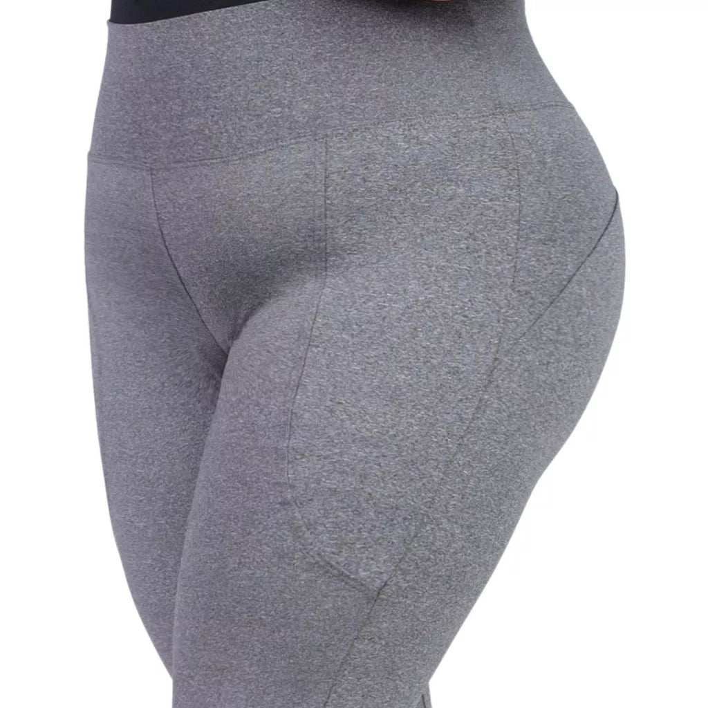 Calça Legging Plus Size Grossa Levanta Bumbum Cintura Alta Fitnes Academia G ao G4