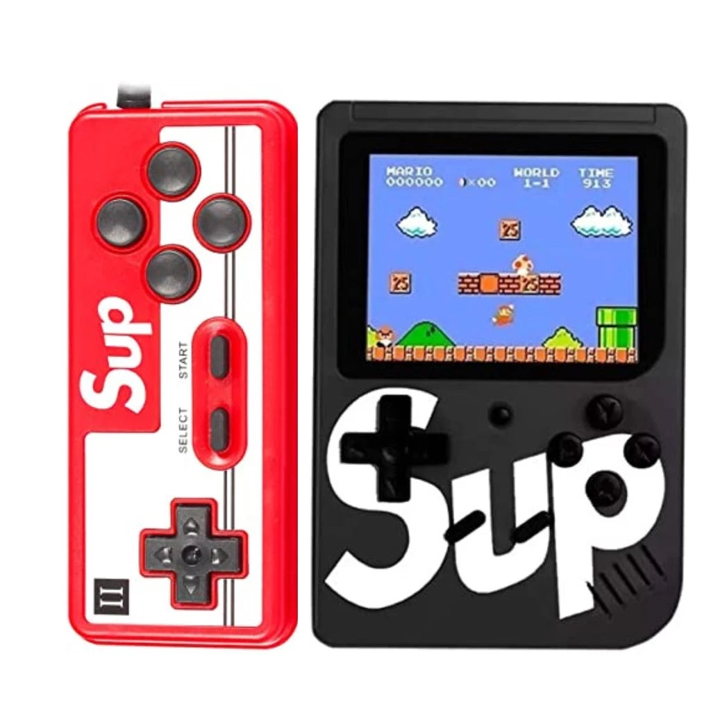 Super Mini Game Retrô Lcd 400 Jogos Portátil Av Com Controle 2 Players
